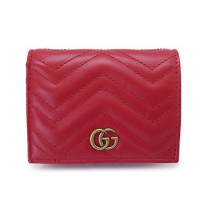 グッチ GUCCI 折財布 GG MARMONT 2.0  レッド系 466492 DTD1T 6433​