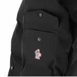 モンクレール グルノーブル MONCLER GRENOBLE フード付き ダウンジャケット ブラック montgetech 4190830 53066 999