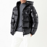 モンクレール MONCLER ダウンジャケット ブラック メンズ ecrins 1a00168 68950 999