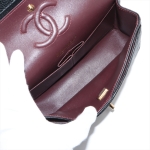 シャネル マトラッセ23 スモール キャビアスキン ダブルフラップ ダブルチェーンバッグ ブラック ゴールド金具 A01113
