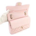 シャネル CHANEL マトラッセ 23 チェーン ショルダー バッグ キャビアスキン レザー ピンク A01113
