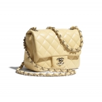 シャネル CHANEL ミニ フラップ バッグ ラムスキン A35200 Y04059 NA105