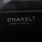 シャネル デカマトラッセ30 ラージ キャビアスキン シングルフラップ ダブルチェーンバッグ ブラック シルバー金具 A58600
