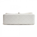 シャネル CHANEL デカマトラッセ 30 Wフラップ Wチェーン ショルダーバッグ 2Way 斜め掛け キャビアスキン レザー ホワイト A58600
