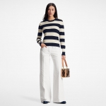 LOUIS VUITTON チャンキーストライププルオーバー カシミヤ 1ABCMQ