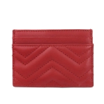 GUCCI グッチ カードケース レディース GGマーモント レザー 定期入れ レッド 443127 DTD1T 6433
