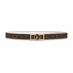 ルイヴィトン LV /サンチュール・ドーフィーヌ 25MM リバーシブルベルト ホワイト M0318U