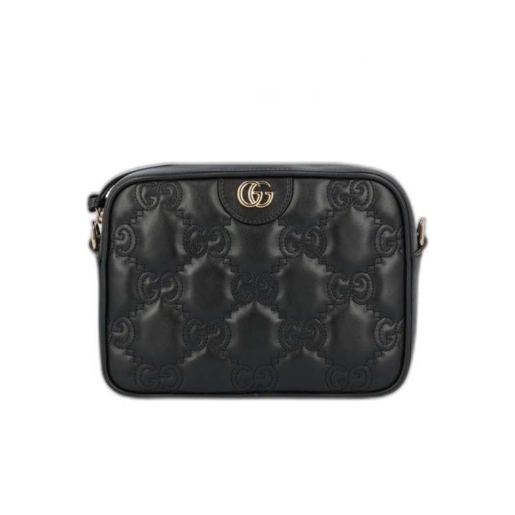 グッチ GUCCI GGマトラッセ レザー スモール バッグ ブラック 702234 UM8HG 1046