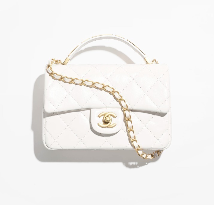 シャネル CHANEL トップハンドル ミニ フラップバッグ AS4679 B15558 10601