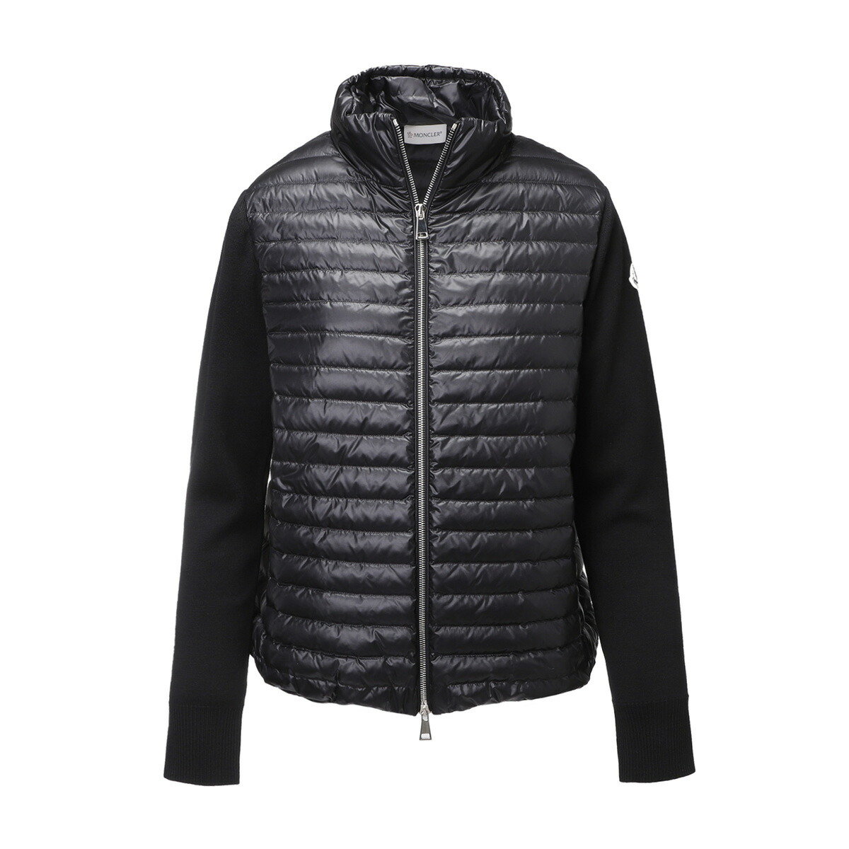 モンクレール MONCLER ダウンジャケット ダウン切り替え カーディガン ブラック 9b00017 m1131 999