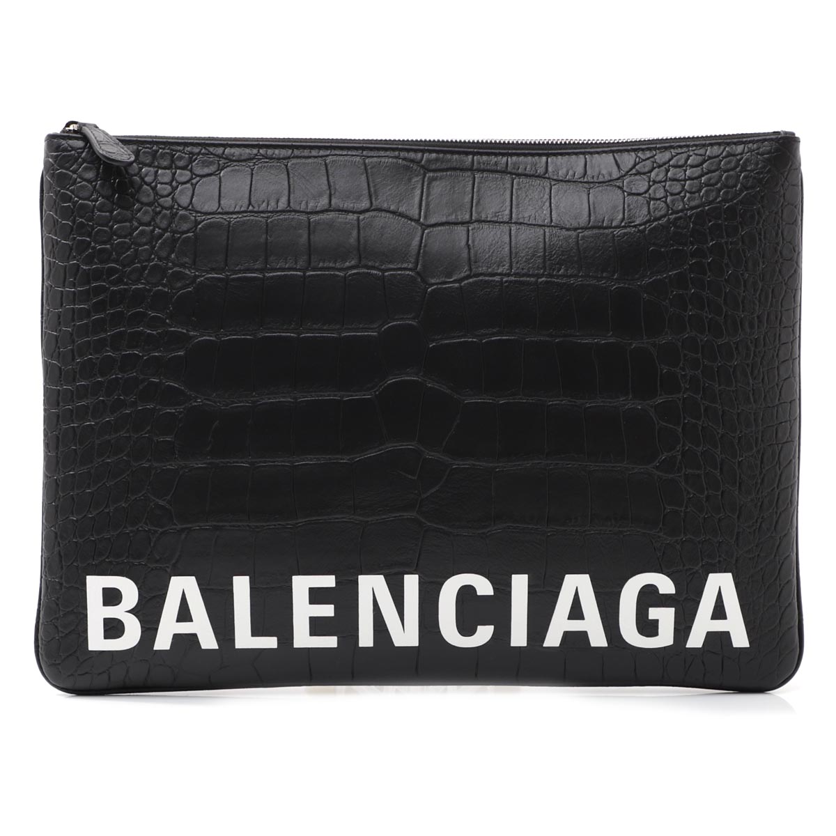 バレンシアガ クラッチバッグ ブラック メンズ ギフト プレゼント レザー VILLE POUCH NEW L ヴィル 579550 1eib3 1000​