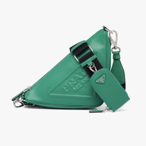 プラダ PRADA トライアングルレザーショルダーバッグ 1BH190_2BYA_F0458_V_BRO