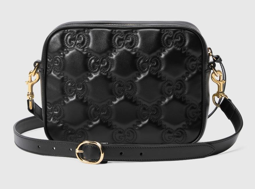 グッチ GUCCI GGマトラッセ レザー スモール バッグ ブラック 702234 UM8HG 1046