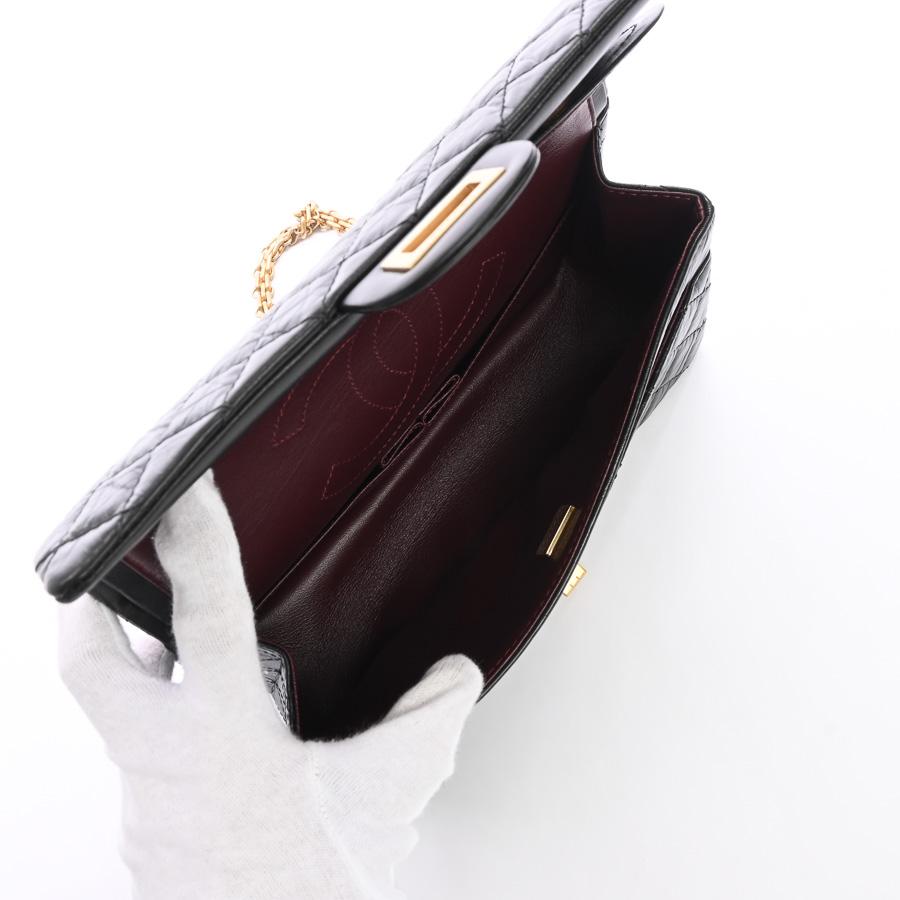 シャネル 2.55ハンドバッグ ショルダーバッグ A37586 ブラック レディース