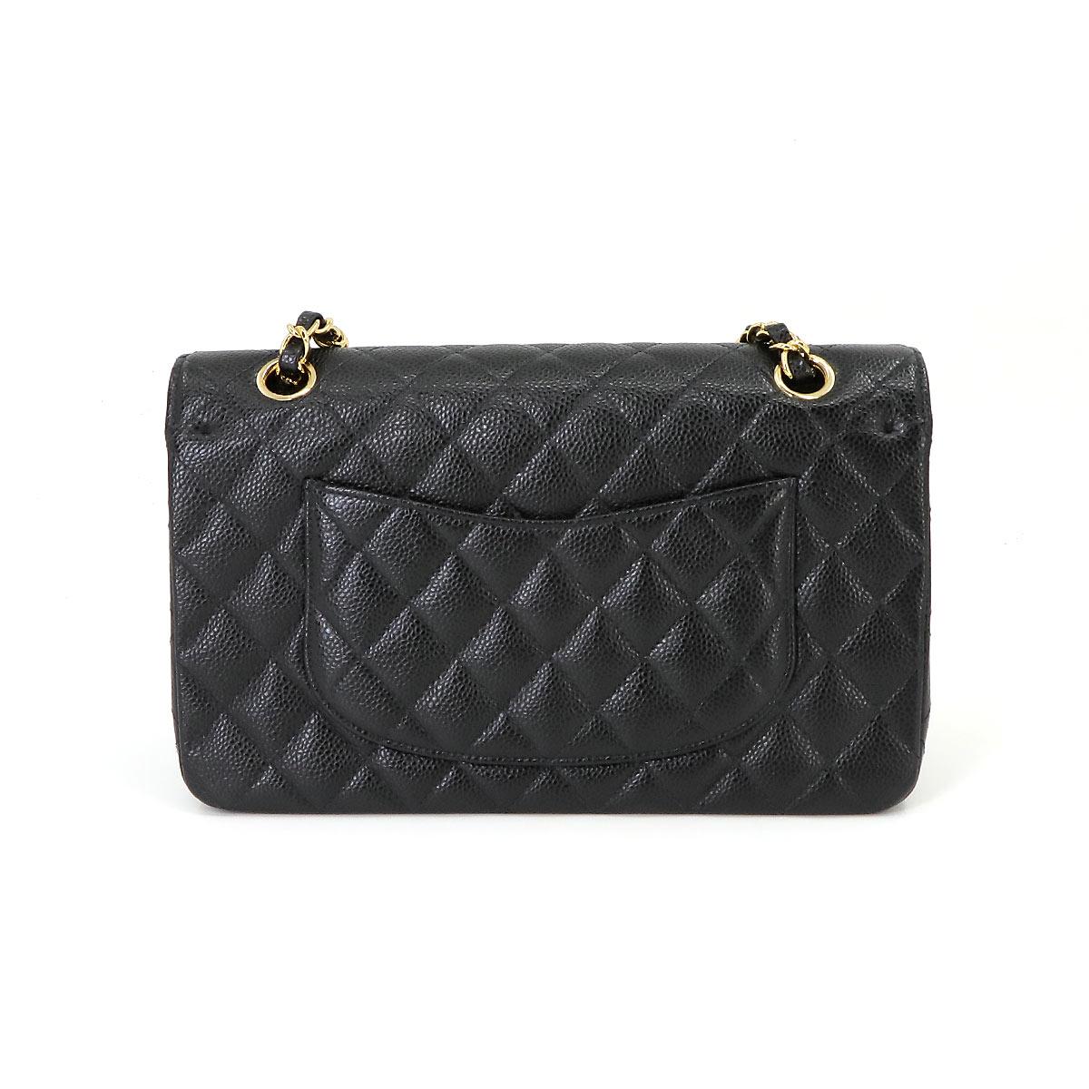 シャネル激安 CHANEL マトラッセ 25 チェーン ショルダー バッグ キャビアスキン ブラック A01112 ゴールド 金具 ココマーク