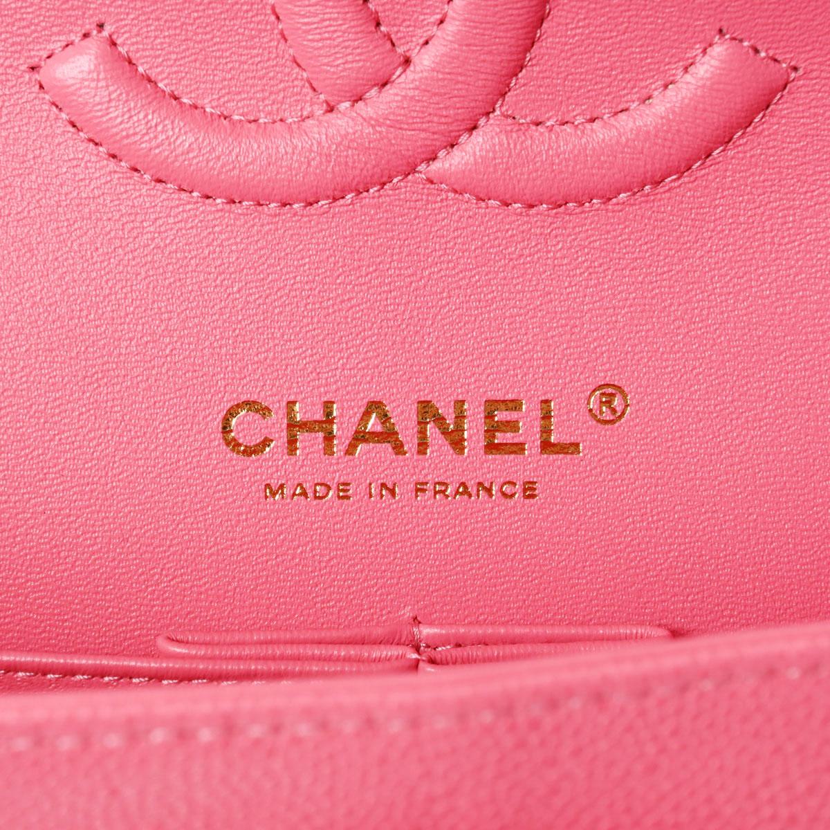 シャネル CHANEL マトラッセ クラシック レディース ショルダーバッグ 25cm ピンク ゴールド金具 A01112
