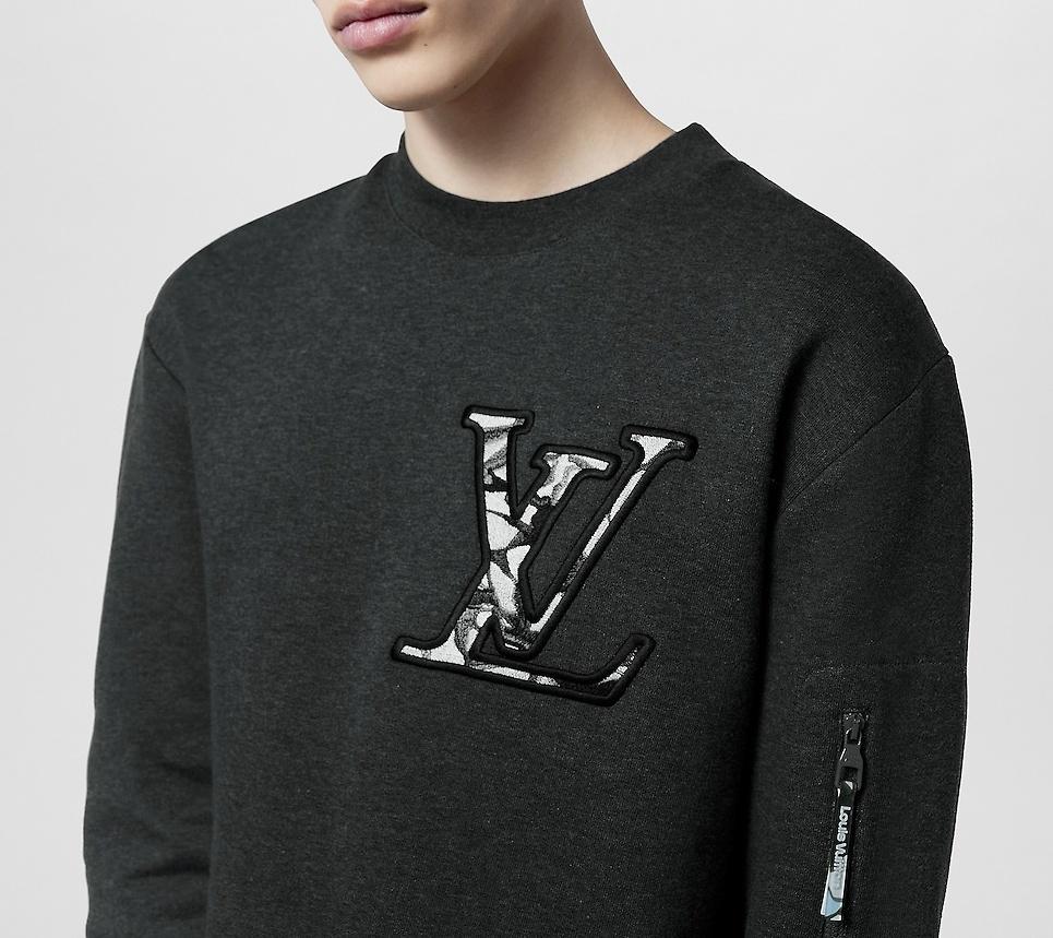 Louis Vuitton コットンクルーネックトップス グレー 1AFAZG