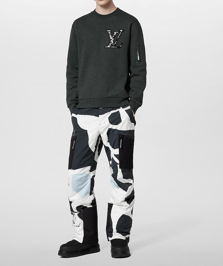 Louis Vuitton コットンクルーネックトップス グレー 1AFAZG