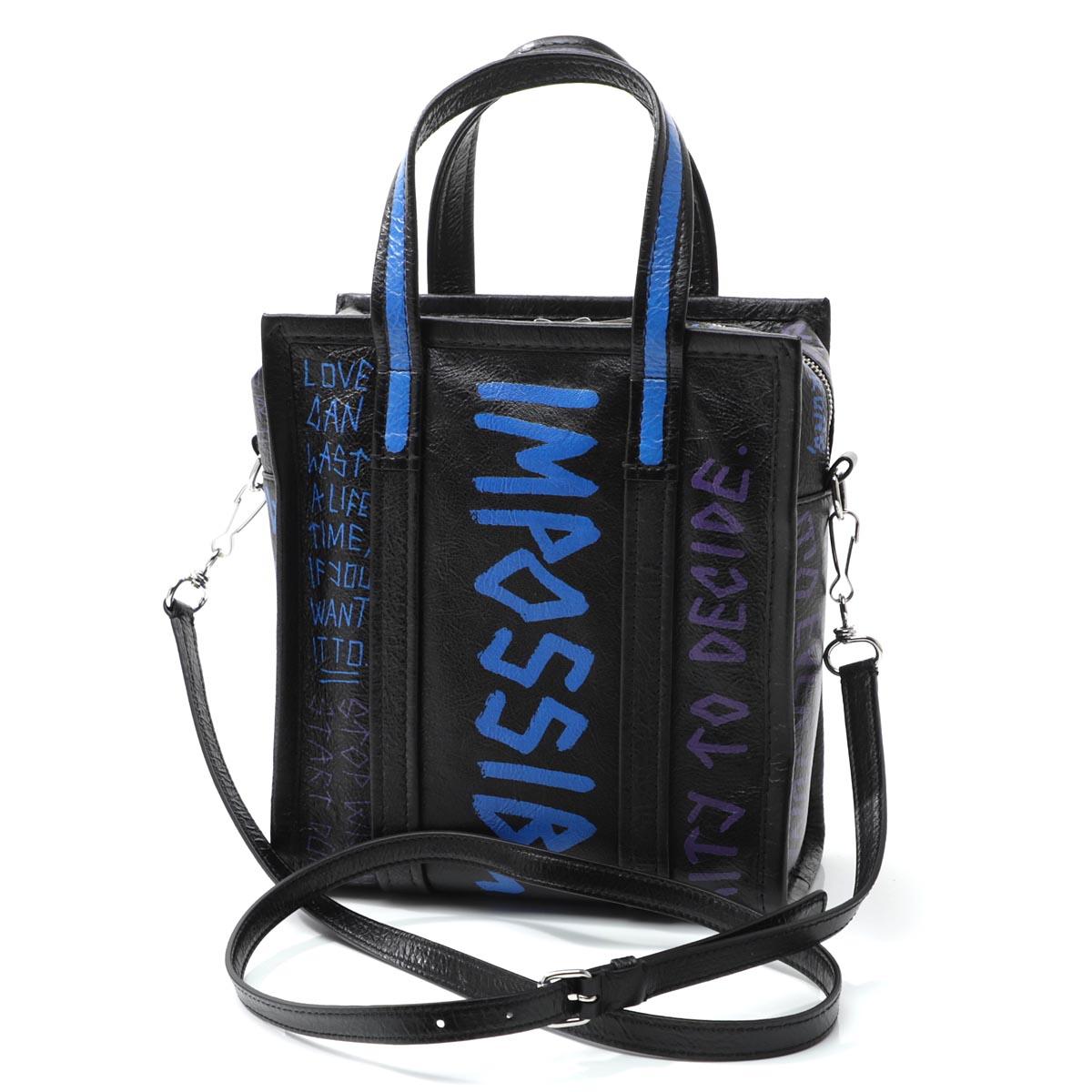 バレンシアガ トートバッグ 2WAY ブラック レディース ギフト プレゼント レザー 本革 BAZAR バザール ARENA 513989 0vs1n 1071​