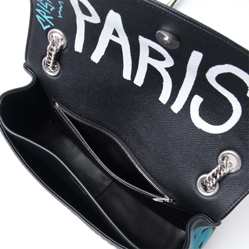 バレンシアガ ショルダーバッグ ブラック レディース ギフト プレゼント レザー 本革 グラフティBB ROUND M GRAFFIT 516921 0otan 8486