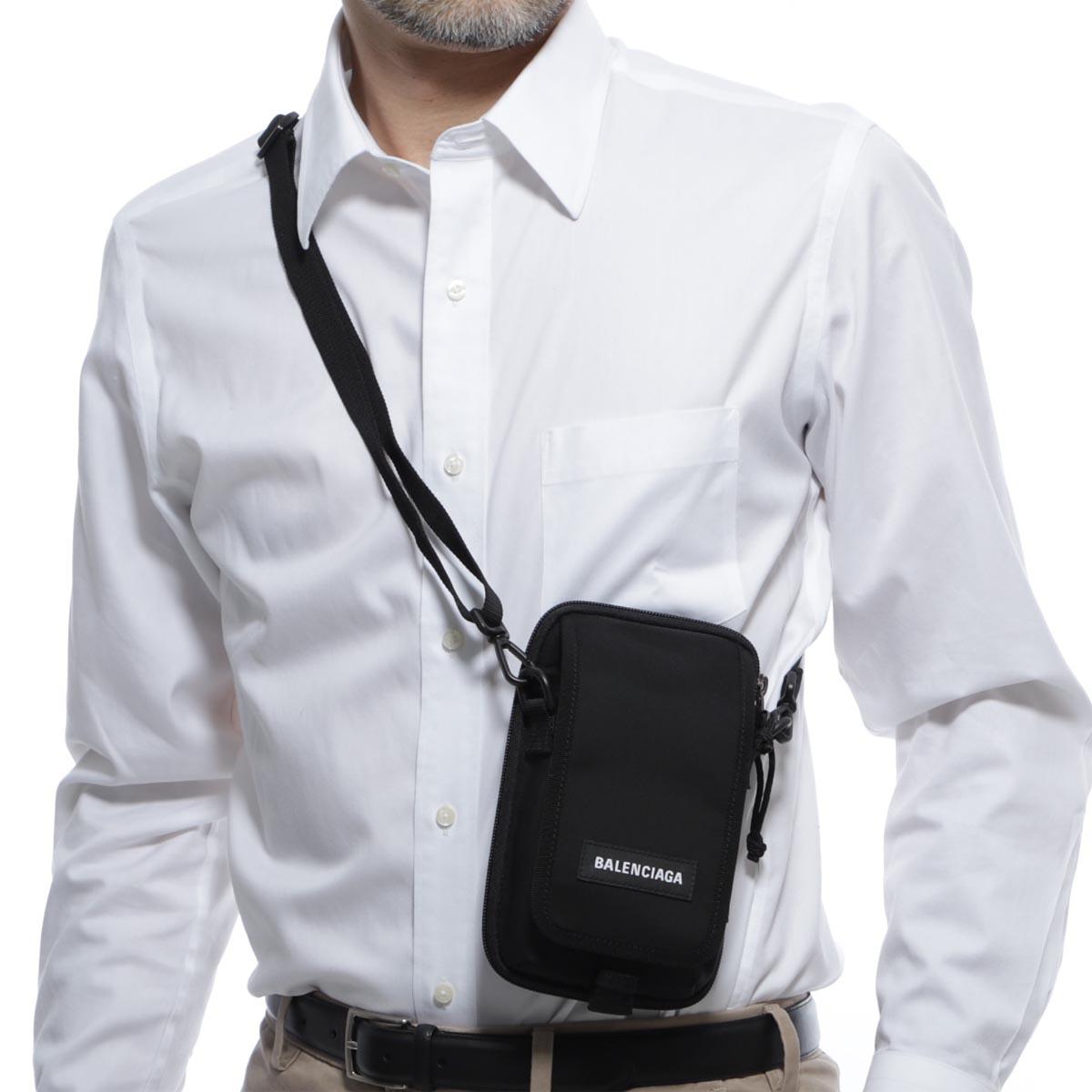 バレンシアガ EXPLORER CROSSBODY POUCH ナイロン ボディバッグ ブラック 593329 9WBC5 1000