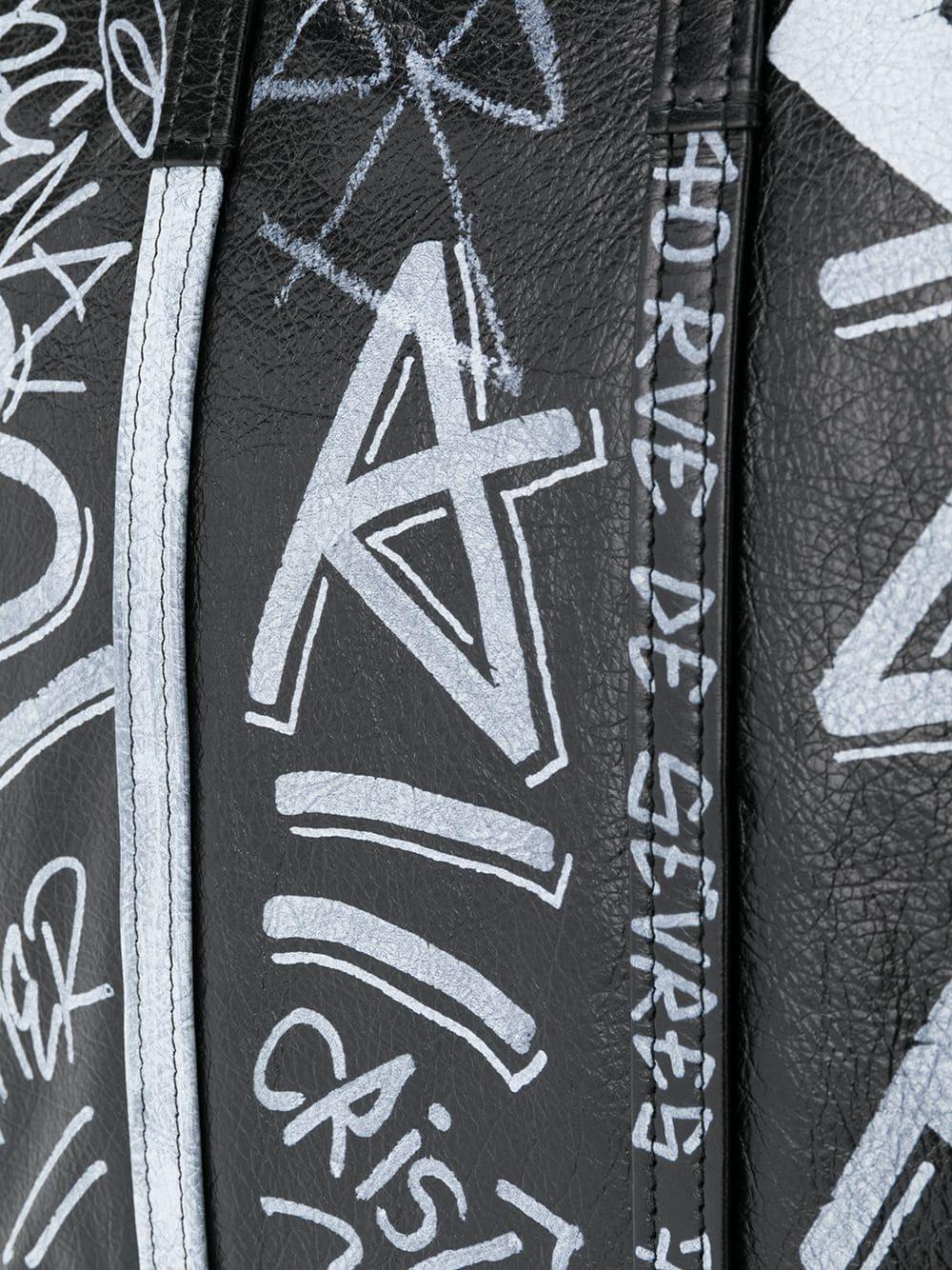 バレンシアガ BALENCIAGA Bazar グラフィティ トートバッグ 480792 0FE0N 1090