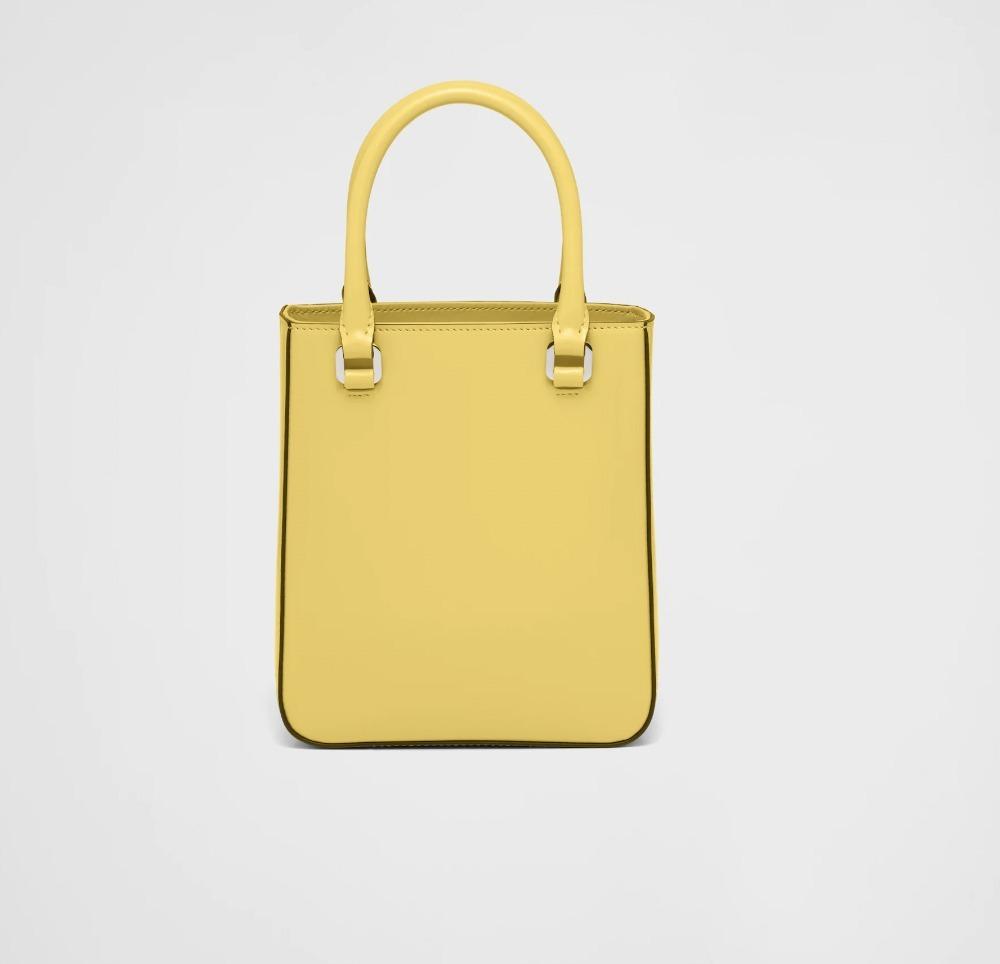 プラダ PRADA スモール ブラッシュドレザー トートバッグ 1BA331_ZO6_F0ZNZ_V_OOO