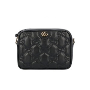 グッチ GUCCI GGマトラッセ レザー スモール バッグ ブラック 702234 UM8HG 1046