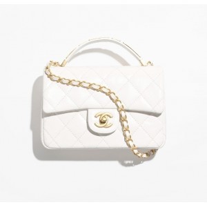 シャネル CHANEL トップハンドル ミニ フラップバッグ AS4679 B15558 10601