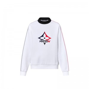Louis Vuitton LVスノーフレークセーター 白 LVロゴ 1AC2ID