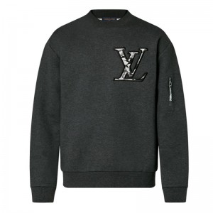 Louis Vuitton コットンクルーネックトップス グレー 1AFAZG
