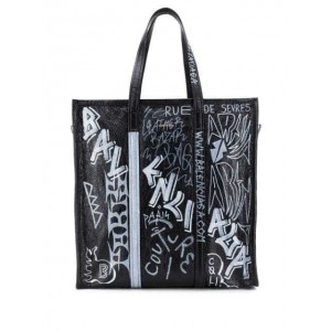 バレンシアガ BALENCIAGA Bazar グラフィティ トートバッグ 480792 0FE0N 1090