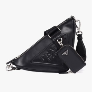 プラダ PRADA トライアングルレザーショルダーバッグ 1BH190_2BYA_F0002_V_BRO