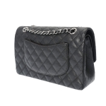シャネル CHANEL マトラッセ25 ブラック シルバー金具 キャビアスキン レディース チェーンショルダーバッグ A01112