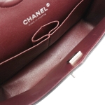 シャネル CHANEL マトラッセ25 ブラック シルバー金具 キャビアスキン レディース チェーンショルダーバッグ A01112