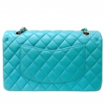 シャネル CHANEL マトラッセ25 A01112 ブルー/シルバー金具 レディース ショルダーバッグ