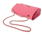 シャネル CHANEL マトラッセ クラシック レディース ショルダーバッグ 25cm ピンク ゴールド金具 A01112