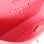 シャネル CHANEL マトラッセ クラシック レディース ショルダーバッグ 25cm ピンク ゴールド金具 A01112