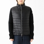 モンクレール MONCLER ダウンジャケット ダウン切り替え カーディガン ブラック 9b00017 m1131 999
