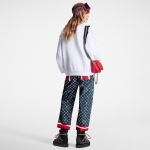 Louis Vuitton LVスノーフレークセーター 白 LVロゴ 1AC2ID