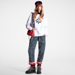 Louis Vuitton LVスノーフレークセーター 白 LVロゴ 1AC2ID
