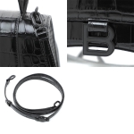バレンシアガ ハンドバッグ 2WAY ブラック レディース ギフト プレゼント レザー 本革HOURGLASS アワーグラス S 593546 1lr67 1000 