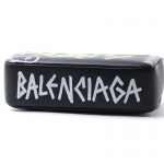 バレンシアガ ショルダーバッグ ブラック レディース ギフト プレゼント レザー 本革 グラフティBB ROUND M GRAFFIT 516921 0otan 8486