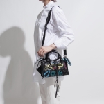 バレンシアガハンドバッグ 2WAY ブラック レディース レザー 本革 ギフト プレゼント GRAFFITI CLASSIC MINI CITY 300295 0fe1t 1060​
