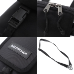 バレンシアガ EXPLORER CROSSBODY POUCH ナイロン ボディバッグ ブラック 593329 9WBC5 1000