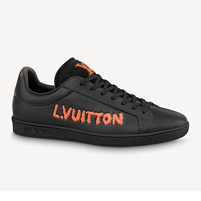 LOUIS VUITTON ルクセンブルグ レザースニーカー ブラック 1A9JCN