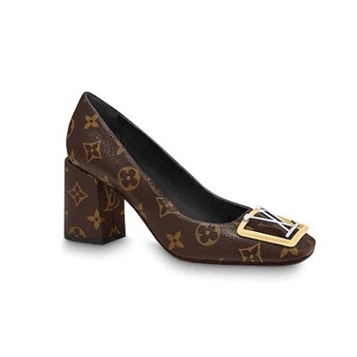 LOUIS VUITTON パンツにもスカートにも合うパンプス レザー 1A64FY
