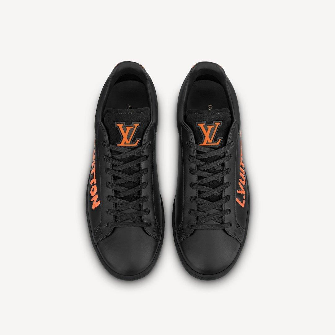 LOUIS VUITTON ルクセンブルグ レザースニーカー ブラック 1A9JCN