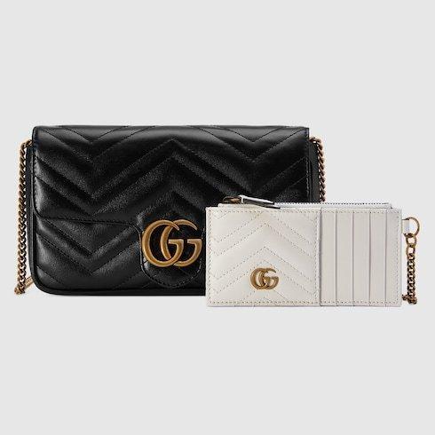 グッチ GUCCI GGマーモント チェーン ウォレット ショルダーバッグ 751526 AACCE 1000