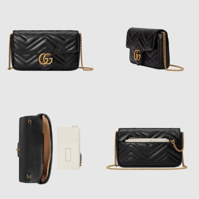 グッチ GUCCI GGマーモント チェーン ウォレット ショルダーバッグ 751526 AACCE 1000